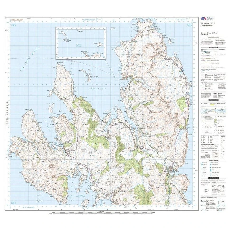 Landranger 23 North Skye Dunvegan Portree Map With Digital Version 5 Landranger 23 North Skye Dunvegan Portree Map With Digital Version - Image 3