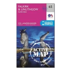 Landranger Active 65 Falkirk & Linlithgow, Dunfermline Map With Digital Version -Outdoor Camping Store go 031025 z