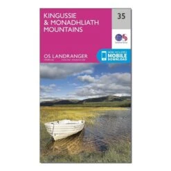 Landranger 35 Kingussie & Monadhliath Mountains Map With Digital Version