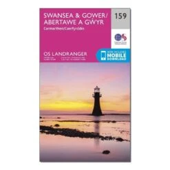 Landranger 159 Swansea & Gower, Carmarthen Map With Digital Version -Outdoor Camping Store go 031338 z