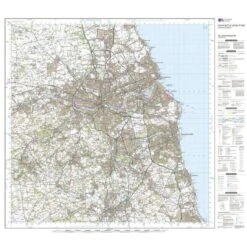Landranger 88 Newcastle Upon Tyne, Durham & Sunderland Map With Digital Version -Outdoor Camping Store go 031432 c