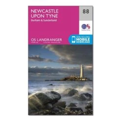 Landranger 88 Newcastle Upon Tyne, Durham & Sunderland Map With Digital Version -Outdoor Camping Store go 031432 z