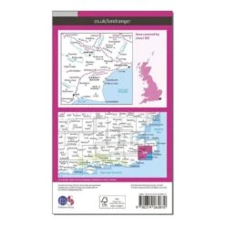 OS Landranger 189 Ashford Romney Marsh Rye Folkestone Map -Outdoor Camping Store go 031681 b