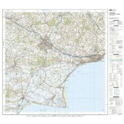 OS Landranger 189 Ashford Romney Marsh Rye Folkestone Map -Outdoor Camping Store go 031681 c