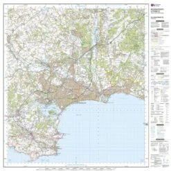 Landranger Active 195 Bournemouth & Purbeck, Wimborne Minster & Ringwood Map With Digital Version -Outdoor Camping Store go 031748 c