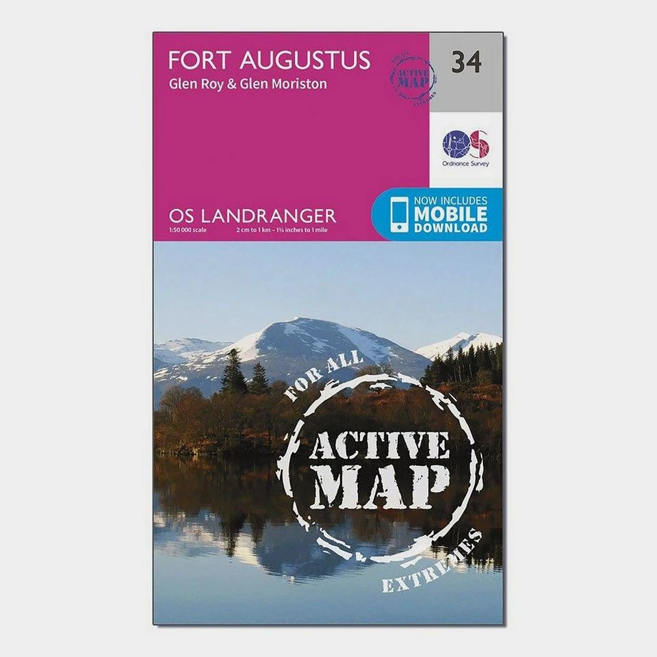 Landranger Active 34 Fort Augustus, Glen Roy & Glen Moriston Map With Digital Version 3 Landranger Active 34 Fort Augustus, Glen Roy & Glen Moriston Map With Digital Version
