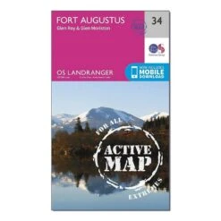 Landranger Active 34 Fort Augustus, Glen Roy & Glen Moriston Map With Digital Version 9 Landranger Active 34 Fort Augustus, Glen Roy & Glen Moriston Map With Digital Version -Outdoor Camping Store go 031986 z