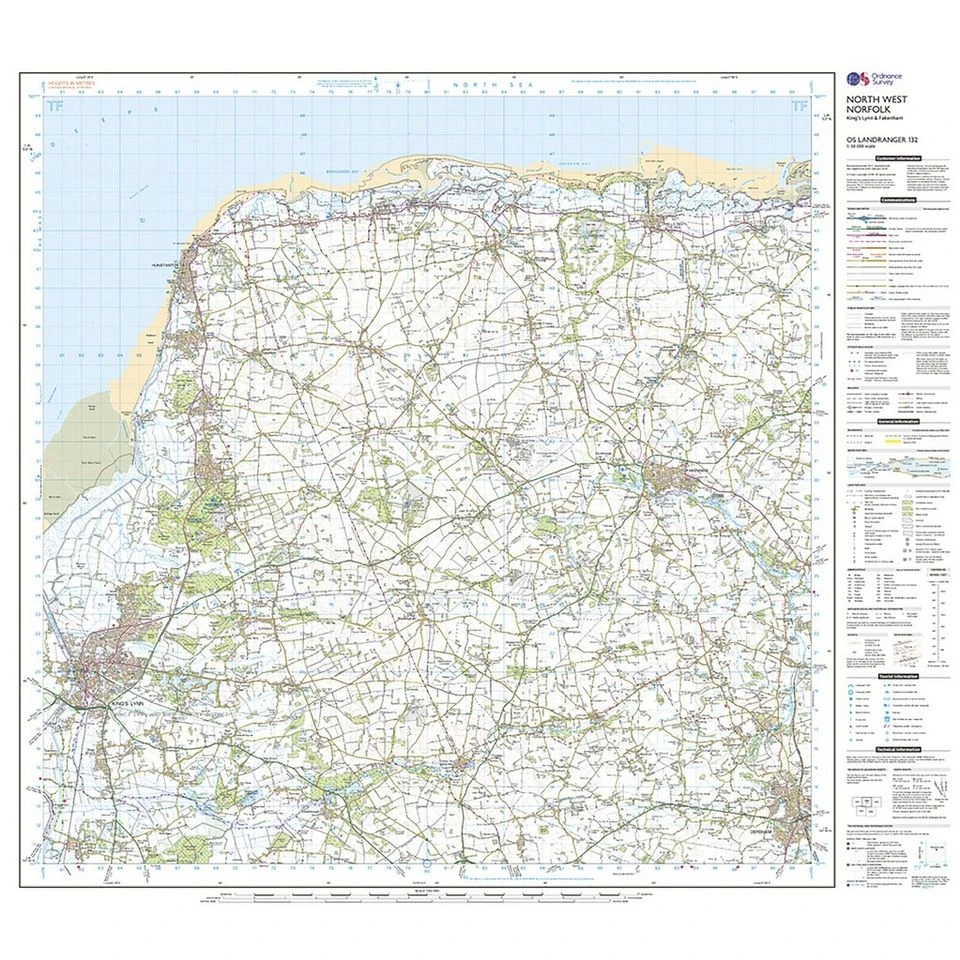 Landranger Active 132 North West Norfolk Kings Lynn Fakenham Map With Digital Version 5 Landranger Active 132 North West Norfolk Kings Lynn Fakenham Map With Digital Version - Image 3
