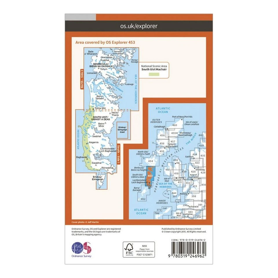 Explorer 453 Benbecula & South Uist Map With Digital Version 3 Explorer 453 Benbecula & South Uist Map With Digital Version - Image 2