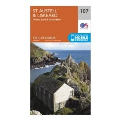 Explorer 107 St Austell & Liskeard Map With Digital Version -Outdoor Camping Store go 063656 z