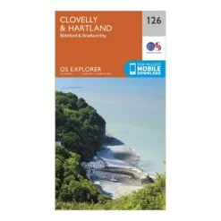 Explorer 126 Clovelly & Hartland Map With Digital Version -Outdoor Camping Store go 064137 z