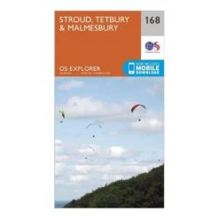Explorer 168 Stroud, Tetbury & Malmesbury Map With Digital Version -Outdoor Camping Store go 065792 z