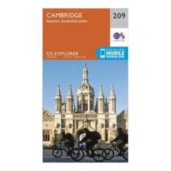 Explorer 209 Cambridge, Royston, Duxford & Linton Map With Digital Version -Outdoor Camping Store go 067655 z