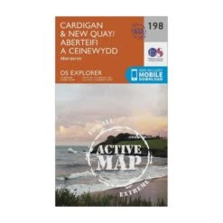 Explorer Active 198 Cardigan & New Quay Map With Digital Version -Outdoor Camping Store go 069973 z