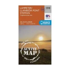 Explorer Active 199 Lampeter, Tregaron & Llan-non Map With Digital Version -Outdoor Camping Store go 070009 z