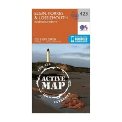 Explorer Active 423 Elgin, Forres & Lossiemouth Map With Digital Version -Outdoor Camping Store go 077494 z