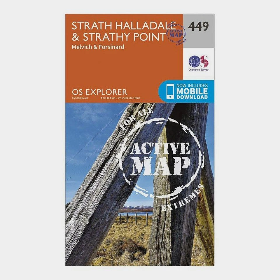 Explorer Active 449 Strath Halladale & Strathy Point Map With Digital 3 Explorer Active 449 Strath Halladale & Strathy Point Map With Digital