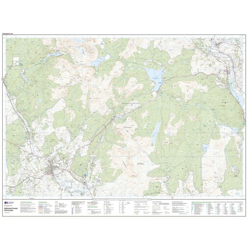 Explorer 319 Galloway Forest Park South Map With Digital Version 5 Explorer 319 Galloway Forest Park South Map With Digital Version - Image 3
