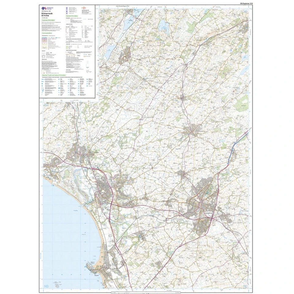 Explorer 333 Kilmarnock & Irvine Map With Digital Version 5 Explorer 333 Kilmarnock & Irvine Map With Digital Version - Image 3
