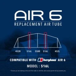 Air 6 Tent Replacement Air Tube - 516L -Outdoor Camping Store go 190073 z
