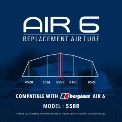 Air 6 Replacement Air Tube (Middle - 558R) 7 Air 6 Replacement Air Tube (Middle - 558R) -Outdoor Camping Store go 190075 z