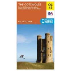 Explorer OL45 The Cotswold Map With Digital Version -Outdoor Camping Store go 194623 z