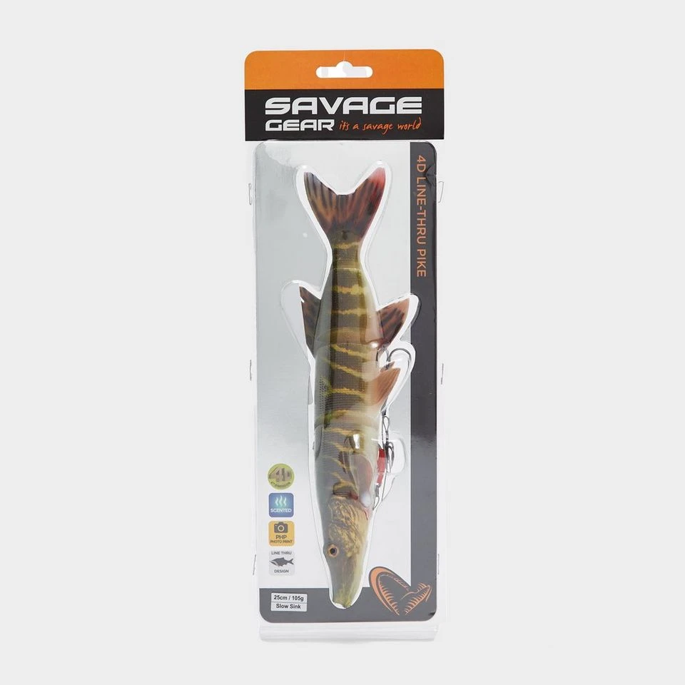 4D Line Thru Pike 25Cm 110G Ss Striped Pike 3 4D Line Thru Pike 25Cm 110G Ss Striped Pike