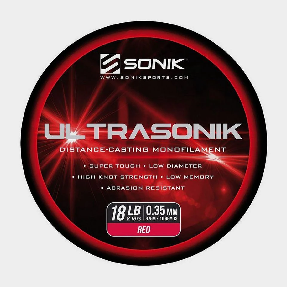 Ultrasonik Saltwater Mono In Red (18lb) 3 Ultrasonik Saltwater Mono In Red (18lb)