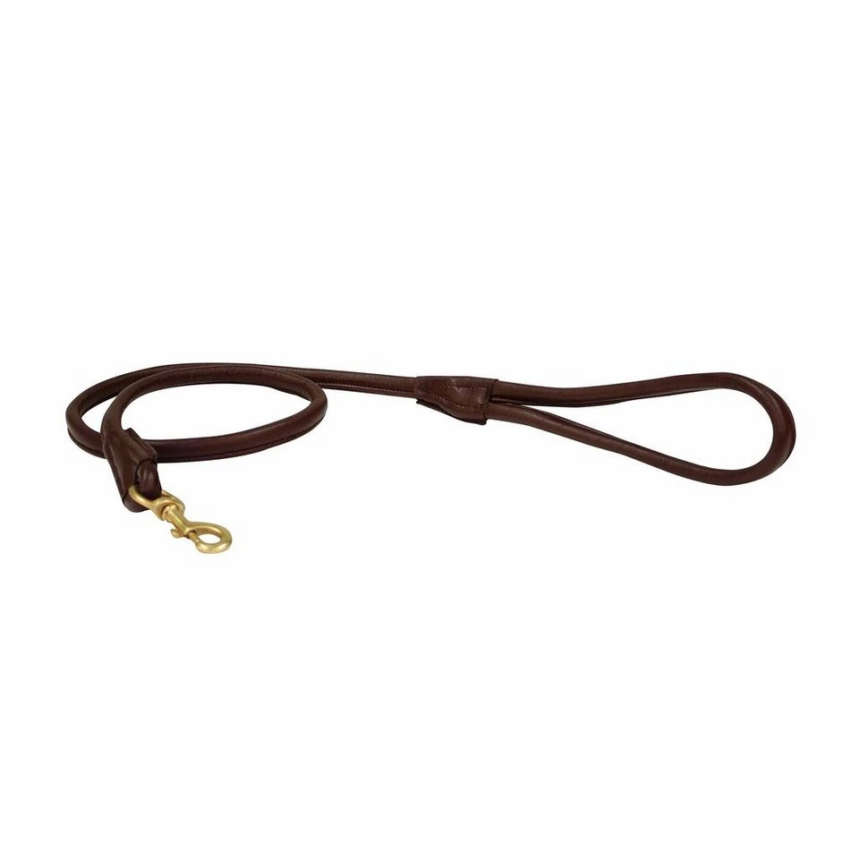 Weatherbeeta Rolled Leather Lead Brown 5 Weatherbeeta Rolled Leather Lead Brown - Image 3