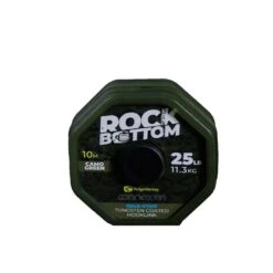 Ridgemonkey Rock Bottom Tungsten Semi Stiff Coated Hooklink Camo Brown 25lb -Outdoor Camping Store go 672577 z